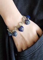 Saggezza Antica | Bracciale in Acciaio con Lapislazzuli e Sodalite