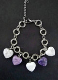 Calma Suprema | Bracciale in Acciaio con Howlite e Lepidolite