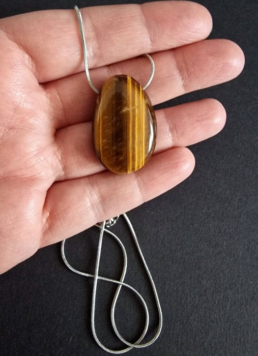 Collana Gocce di Pietra Occhio di Tigre