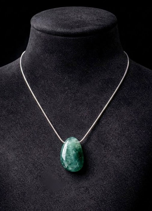 Flusso di Luce Collana Gocce di Pietra Fluorite