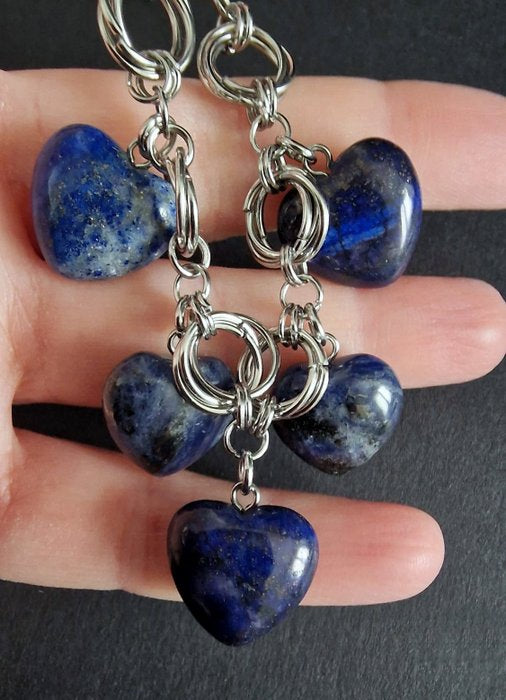 Saggezza Antica | Bracciale in Acciaio con Lapislazzuli e Sodalite